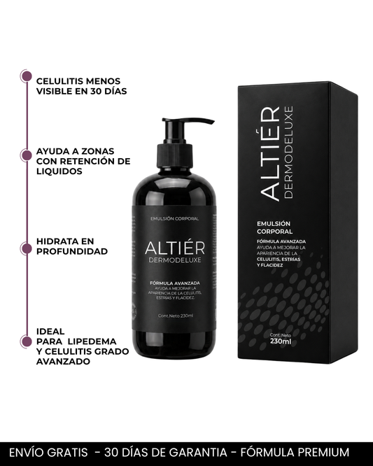 DERMODELUXE – Emulsión Corporal Anticelulitis, Antiflacidez y Efecto Drenante